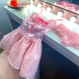 Adult Ballerina Costume with OS ruffle bloomers